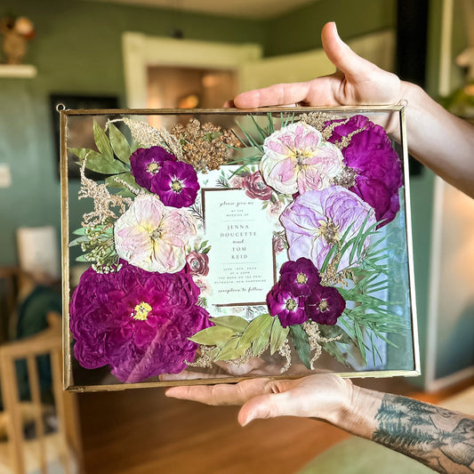 11x14 Glass on Glass Metal