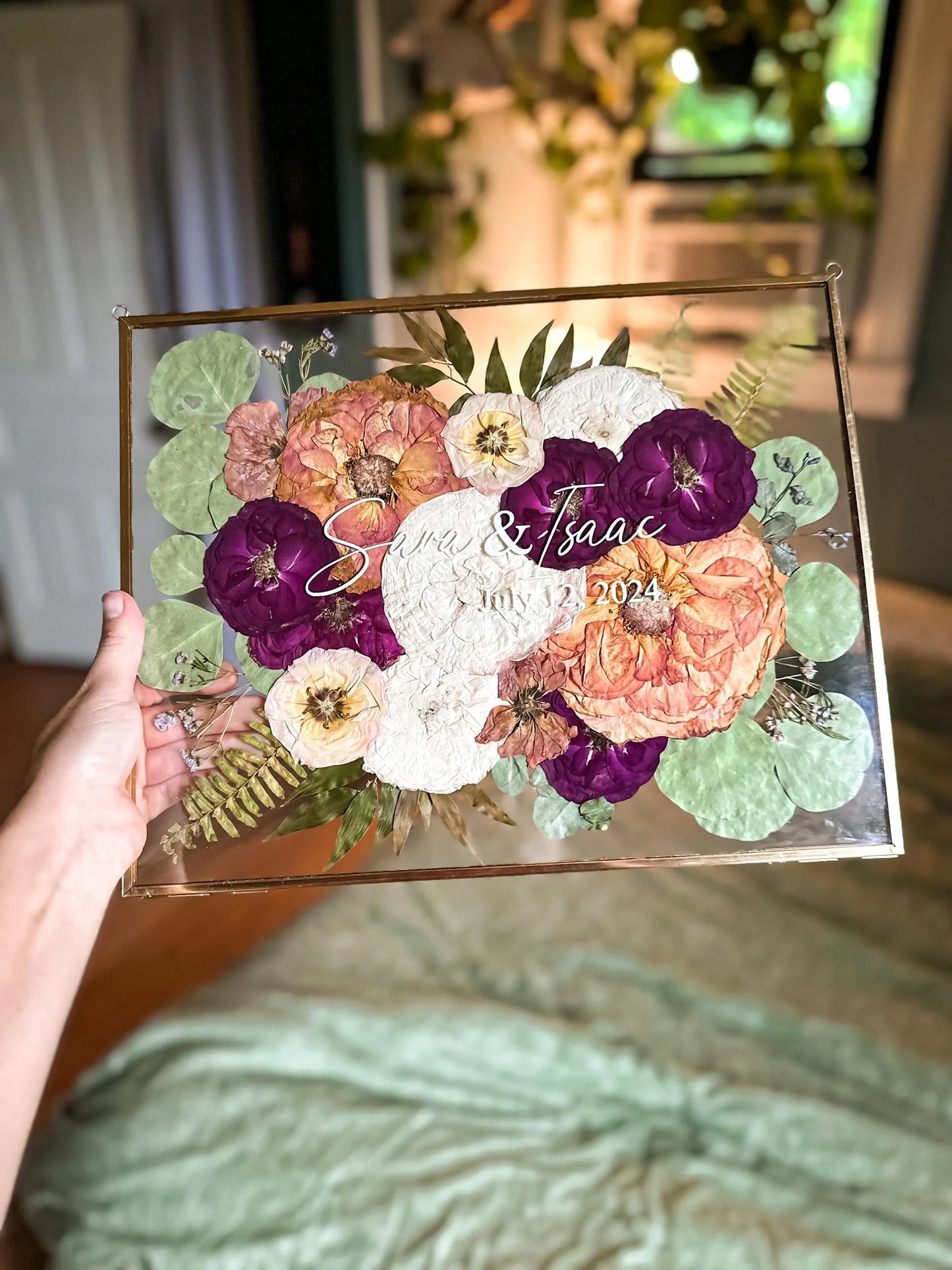 11x14 Glass on Glass Metal