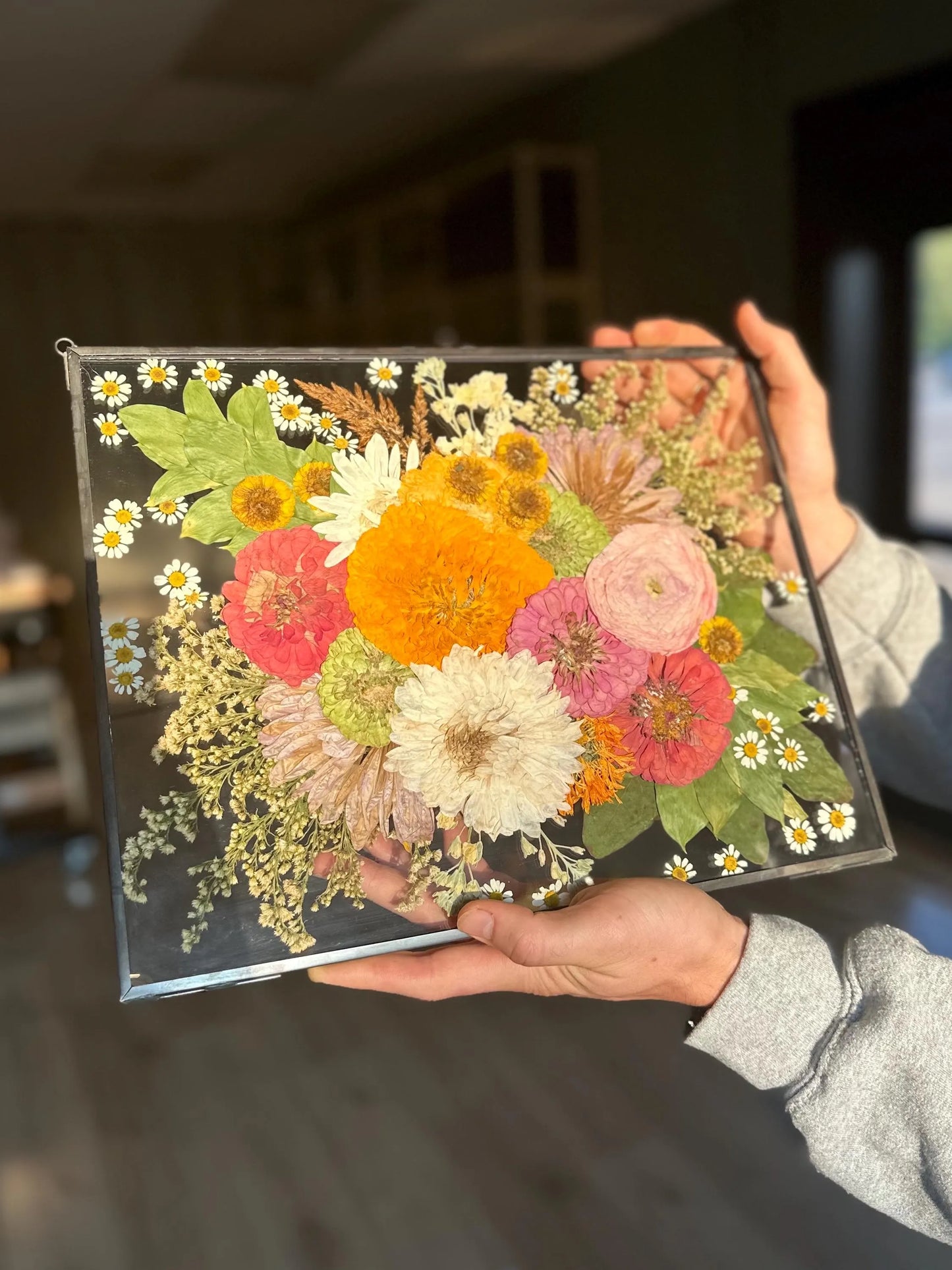 11x14 Glass on Glass Metal