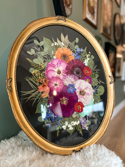 16x20 Antique Gold Oval