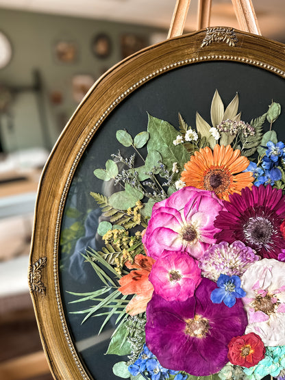 16x20 Antique Gold Oval