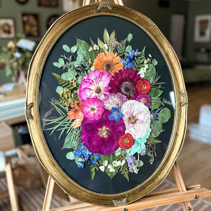 16x20 Antique Gold Oval