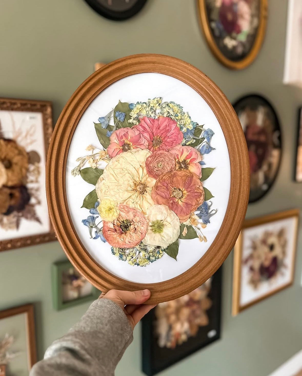 エンザイム フローラ 11x14 Wood Oval – Sincerely, Sage Jo