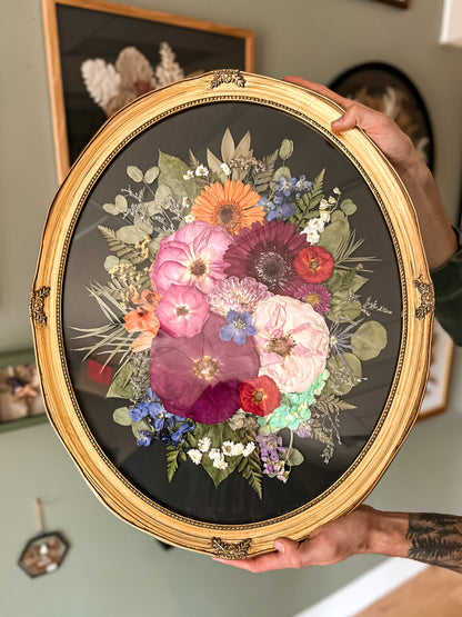 16x20 Antique Gold Oval