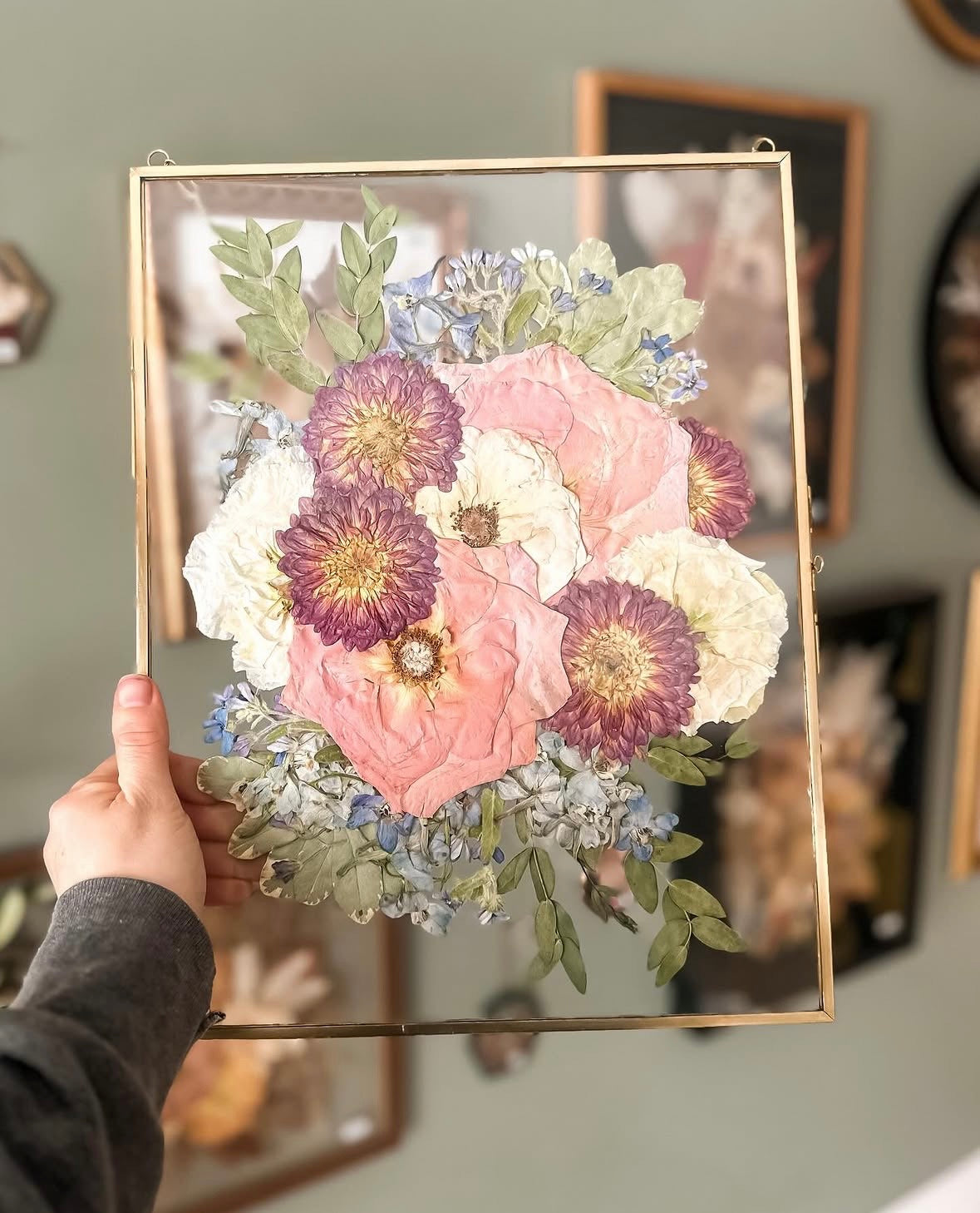 11x14 Glass on Glass Metal